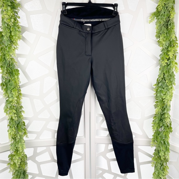 Decathlon Fouganza Jodhpurs Black Water Repellent Warm Horse Riding Breeches - Picture 1 of 12